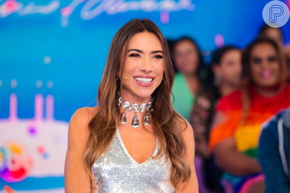 Filha de Silvio Santos, Patrícia Abravanel antes de cada gravação sempre faz uma oração e pede para que o momento não seja gravado - na foto, gravação de 8 de agosto de 2024, apenas nove dias antes da morte de Silvio Santos