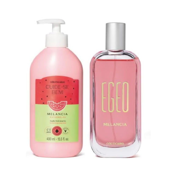 Combo Melancia: Egeo Desodorante Colônia 90ml + Loção Hidratante Corporal 400ml, O Boticário