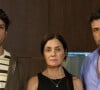 Molina (Rodrigo Lombardi), Mavi (Chay Suede) e Mércia (Adriana Esteves) na novela Mania de Você