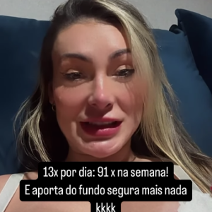 Agora, Andressa Urach está dando o que falar ao revelar fazer sexo 13 vezes por dia com Lucas Ferraz