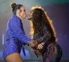 Iza e Ivete Sangalo trocaram selinho durante show no Rock in Rio 2024