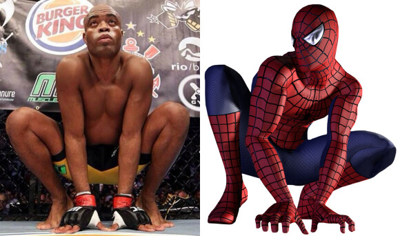 Anderson Silva é fã do super-herói Homem-Aranha e por isso tem o apelido Spider, aranha em inglês