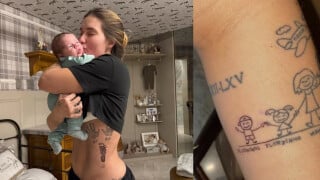 Virginia Fonseca 'atualiza' tatuagens dos filhos, homenageia José Leonardo e avalia chances de aumentar a família