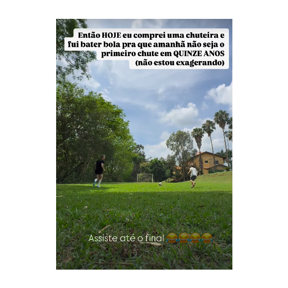 Lucas Lima compartilhou um vídeo hilário jogando futebol com Theo