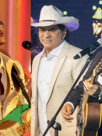 Bruno Mars recebe Chitãozinho e Xororó em show após sucesso de 'Evidências' e detalhe rouba a cena: 'Tamanhinho'