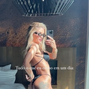 Alimentação de Aline Gotschalg é muito balanceada e garante o corpo definido da atriz hoje em dia