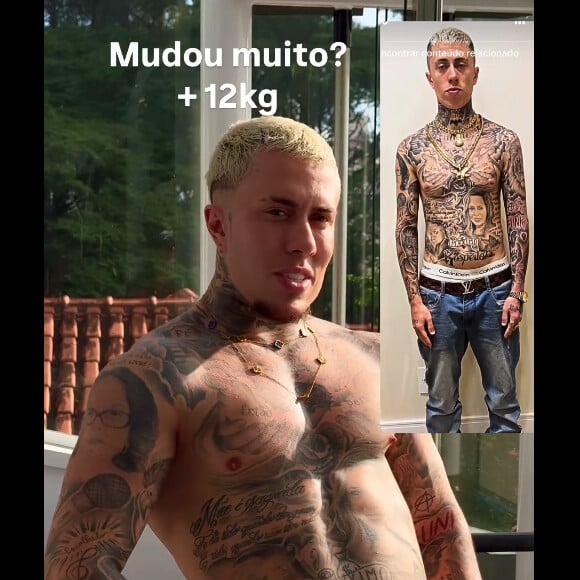 Novo corpo de MC Daniel - funkeiro mostrou o antes e depois: 'Mudou muito?'