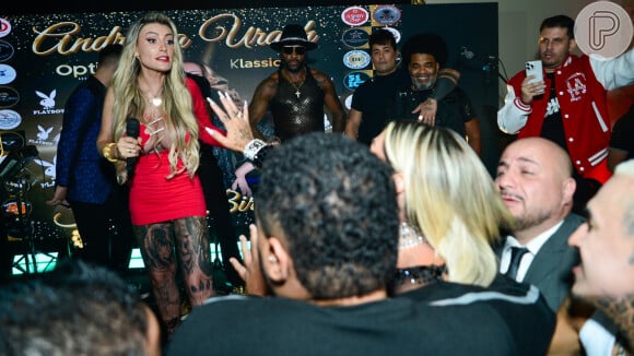 Andressa Urach também protagonizou um barraco com Juju Ferrari em sua festa de aniversário