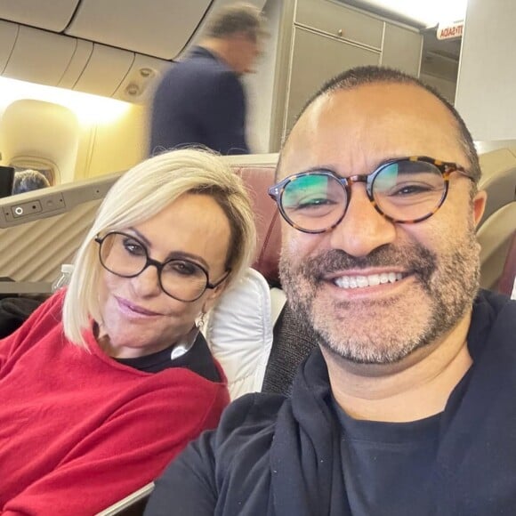 Ana Maria Braga mostrou registros de viagens com o namorado