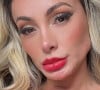 E mais essa... Andressa Urach coloca piercings em parte inédita do corpo depois de bifurcar a língua e tatuar sardas no rosto