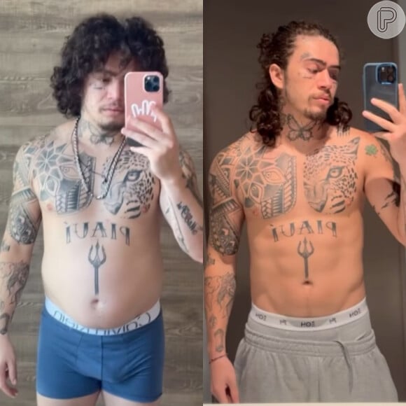 Whindersson Nunes exibiu corpo antes e depois: mudança em apenas dois meses: 'Isso é boxe'