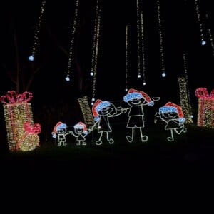 Além das luzes natalinas, Virginia também decorou o ambiente com vários enfeites que remetem ao Natal.