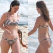 Toda natural! Nathalia Dill curte praia com a filha e o marido e corpo real da atriz rouba a cena. Fotos!