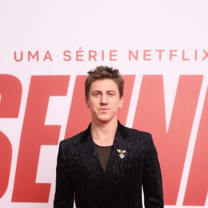 Matt Mella na première da série "Senna" no Auditório Ibirapuera, em São Paulo