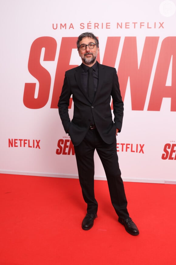 Vicente Amorim na première da série "Senna" no Auditório Ibirapuera, em São Paulo