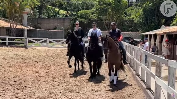 Edu Guedes deu para Ana Hickmann um cavalo de raça puro-sangue avaliado em até R$ 1 milhão