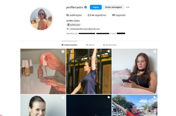 Com isso, Jeniffer Castro acabou ganhando mais de 2 milhões de seguidores nas redes sociais