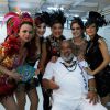 Elenco de 'Império' se reúne para gravar desfile de Carnaval no Rio, neste sábado, 31 de janeiro de 2015