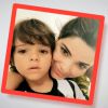 Vanessa Giácomo mostra foto com o filho Raul, de 7 anos, no 'Fantástico'