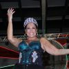 Susana Vieira participa do último ensaio da Grande Rio para o Carnaval 2015 na quadra da agremiação carioca, em 3 de fevereiro de 2015