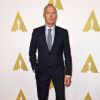 Michael Keaton prestigia o almoço promovido para os indicados ao Oscar 2015, em Los Angeles, nos Estados Unidos, em 2 de fevereiro de 2015