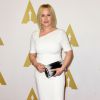 Patricia Arquette prestigia o almoço promovido para os indicados ao Oscar 2015, em Los Angeles, nos Estados Unidos, em 2 de fevereiro de 2015