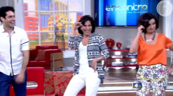 Fátima Bernardes se divertiu ao dançar axé em seu programa