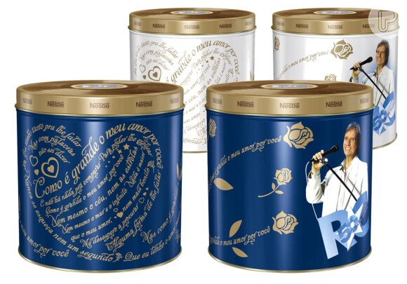 Roberto Carlos estampou embalagens de panetone enquanto foi garoto-propaganda da Nestlé