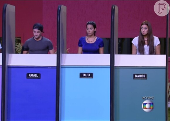 Rafael, Talita e Tamires completam os participantes da Prova do Líder