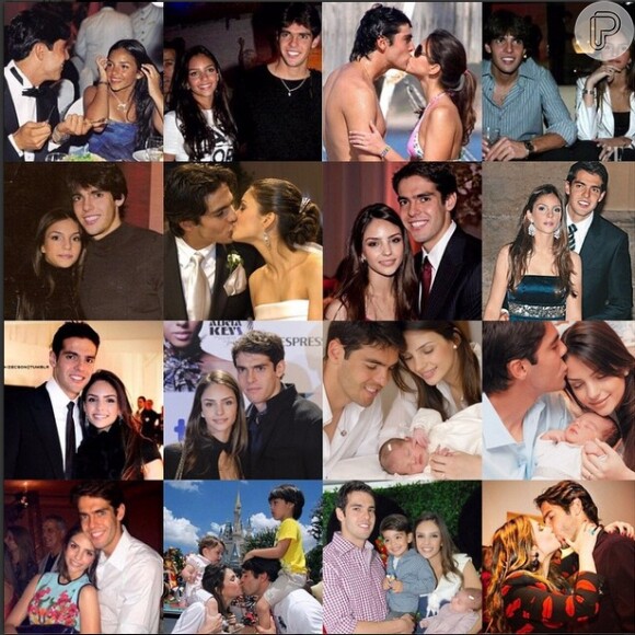 Kaká e Carol Celico estão comemorando 13 anos de relacionamento nesta sexta-feira, 6 de fevereiro de 2015