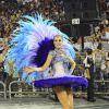 Ana Hickmann desfila com graciosidade na escola de samba Vai-Vai, em São Paulo