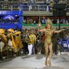 Claudia Raia desfilou pela Beija-Flor, no Rio, na madrugada desta terça-feira (17 de fevereiro de 2015)