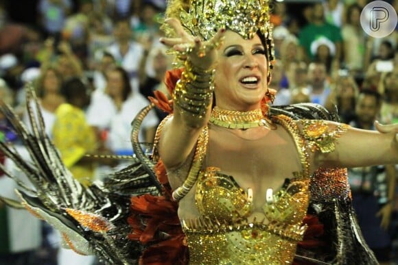 Claudia Raia foi um destaques do desfile da Beija-Flor
