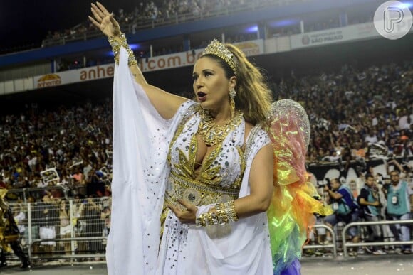 Maria Rita foi um dos destaques do desfile da Vai-Vai, que homenageou a mãe da cantora, Elis Regina