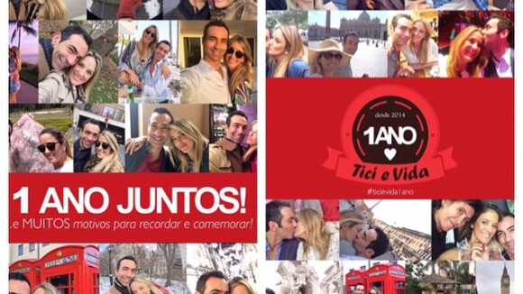 Ticiane Pinheiro comemora 1 ano de namoro com Cesar Tralli: 'Muito amor'