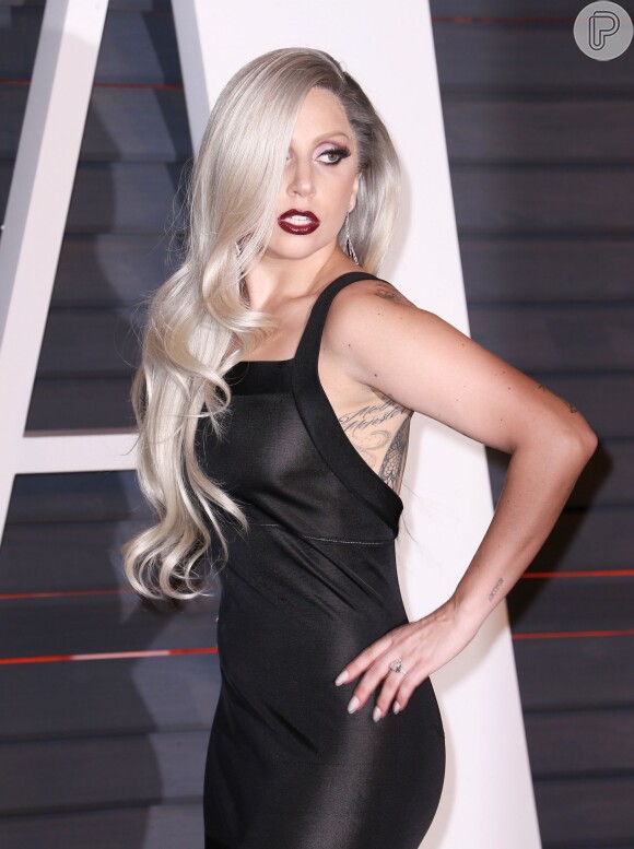 Lady Gaga na festa da revista Vanity Fair