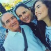 Livian Aragão com seus pais Renato Aragão e Lílian