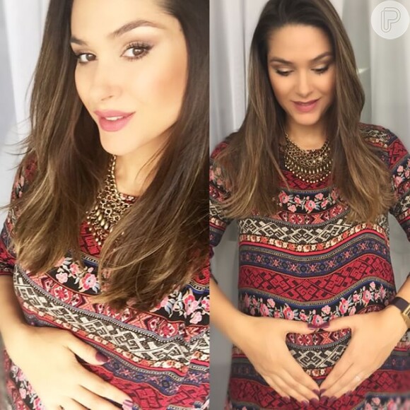 Fernanda Machado está grávida pela primeira vez de uma menina, que vai se chamar Sophia