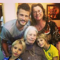 Rodrigo Hilbert posta foto no Instagram das quatro gerações da família: 'Amor'