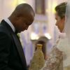 Thiaguinho e Fernanda Souza selaram a união após namorarem por três anos e onze meses. Veja alguns momentos do casamento do casal!