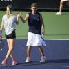 Justin disputou uma partida com a tenista Eugenie Bouchard. O astro da música se saiu bem jogando com a profissional