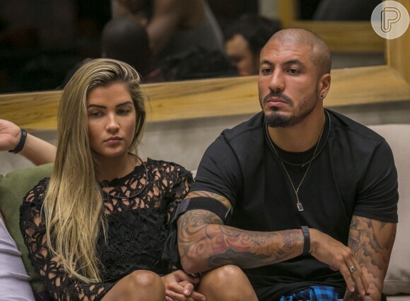 Aline quer conversar seriamente com Fernando quando ele deixar o 'Big Brother Brasil 15'