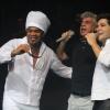 Lulu e Carlinhos Brown fizeram uma participação especial no show do sertanejo Daniel, em dezembro de 2012