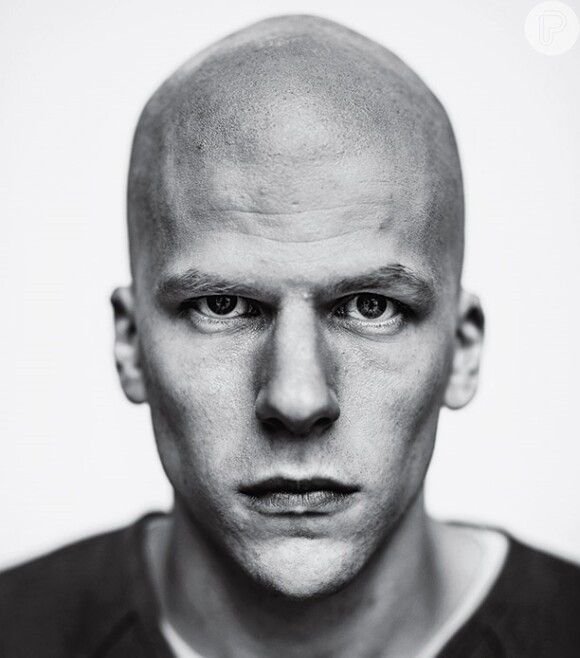 Jesse Eisenberg á apareceu caracterizado como Lex Luthor