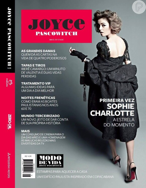 Sophie Charlotte é capa da revista 'Joyce Pascowitch' de maio de 2013