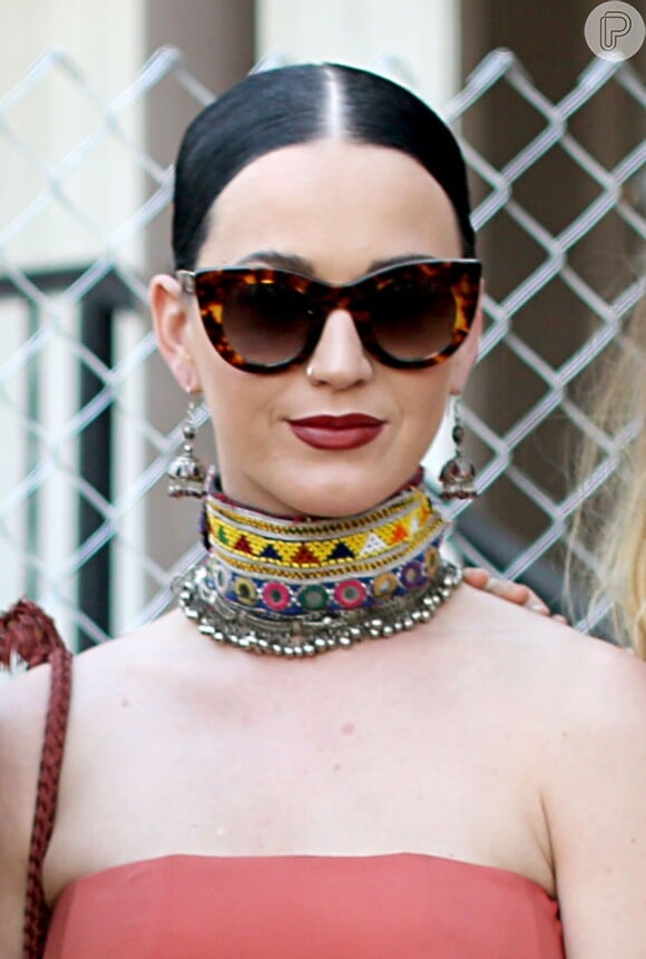 Katy Perry também esteve no festival de música Coachella, nos Estados Unidos