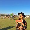 Thaila Ayala curtiu o festival de música Coachella, na Califórnia, nos Estados Unidos, neste domingo, 12 de abril de 2015