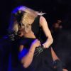 Madonna deu um beijo no rapper Drake, durante o festival Coachella