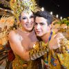 Assim como os pais, Enzo adora Carnaval e desfila pela escola de samba carioca Beija-Flor