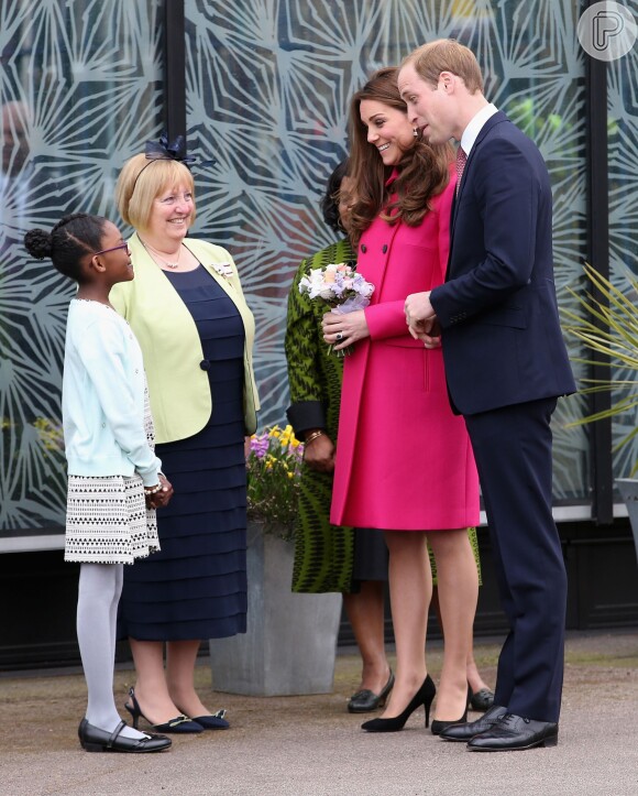 Kate Middleton foi ao espaço Stephen Lawrence Centre Deptford, em Londres, na Inglaterra, no último evento oficial antes da chegada do segundo herdeiro